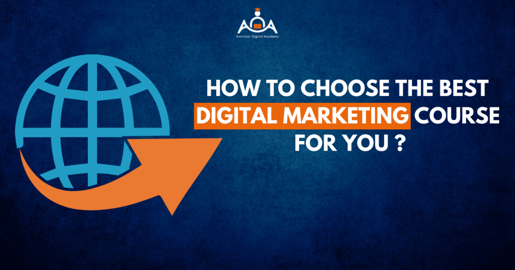 choosing a digital marketing course