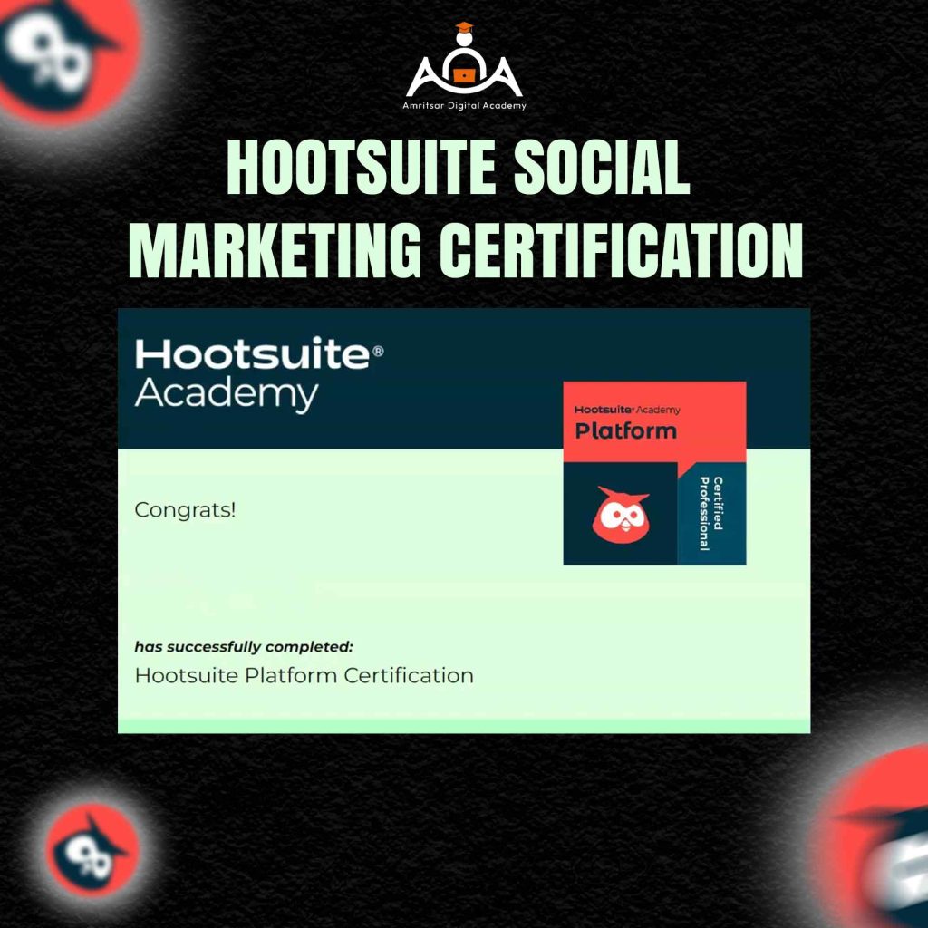 hootsuite social Marketing certification