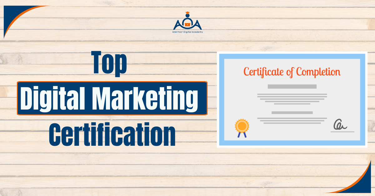 top digital marketing certification